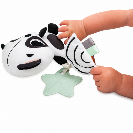 Jucarie tip Zornaitoare pentru carucior sau landou Black & White Decor, Elizabeth The Panda, 0 luni+, Tiny Love 787599