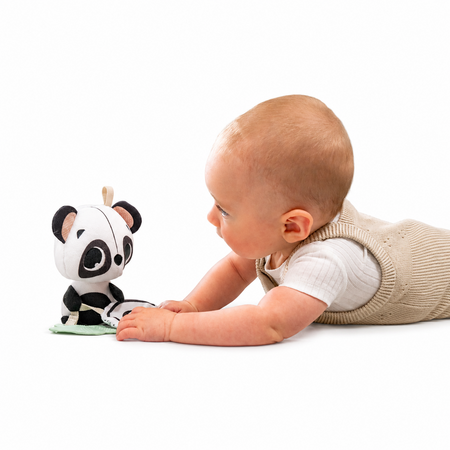 Jucarie tip Zornaitoare pentru carucior sau landou Black & White Decor, Elizabeth The Panda, 0 luni+, Tiny Love 787597