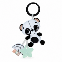 Jucarie tip Zornaitoare pentru carucior sau landou Black & White Decor, Elizabeth The Panda, 0 luni+, Tiny Love