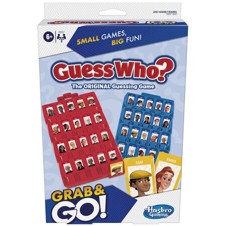 Joc Guess Who? Grab and Go, limba engleza, 6 ani+, Hasbro 787619