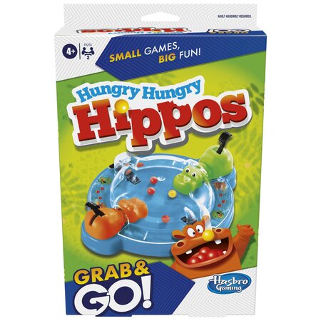Joc Grab and Go Hipopotami Flamanzi, 4 ani+, Hasbro 787623