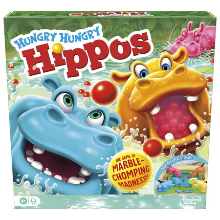 Joc de societate Hungry Hungry Hippos Refresh, limba engleza, 4 ani+, Hasbro 787627
