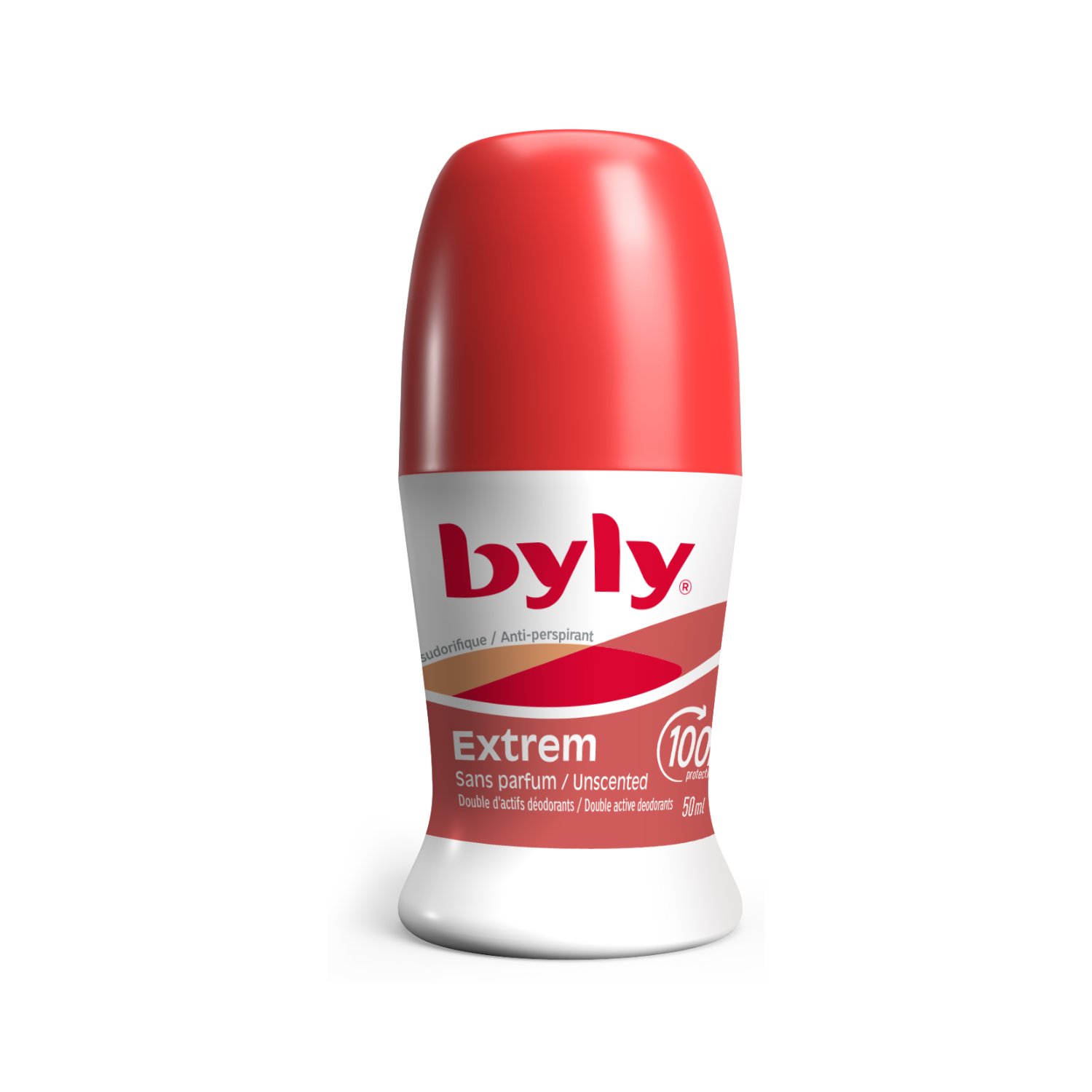 Deo roll on fara parfum Extrem Protect, 50 ml, Byly
