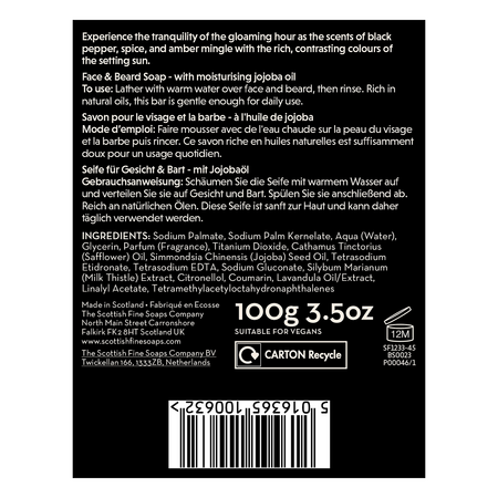 Sapun solid pentru Fata si Barba Thistle & Pepper, 100 g, Scottish Fine Soaps 787757