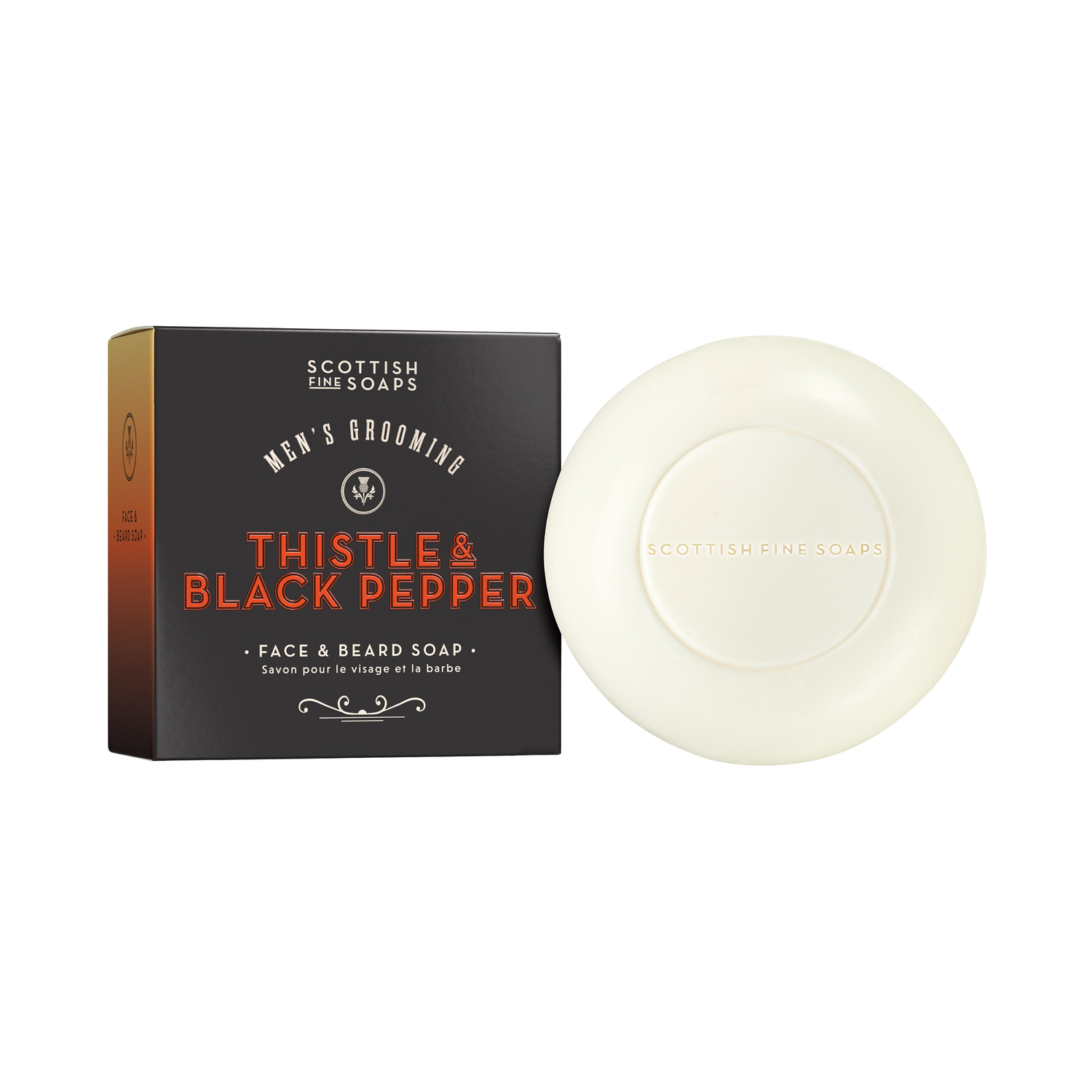 Sapun solid pentru Fata si Barba Thistle & Pepper, 100 g, Scottish Fine Soaps