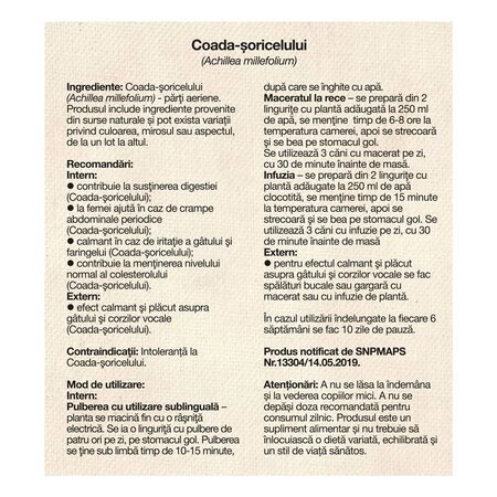 Ceai coada soricelului, 50 g, Dacia Plant 787775