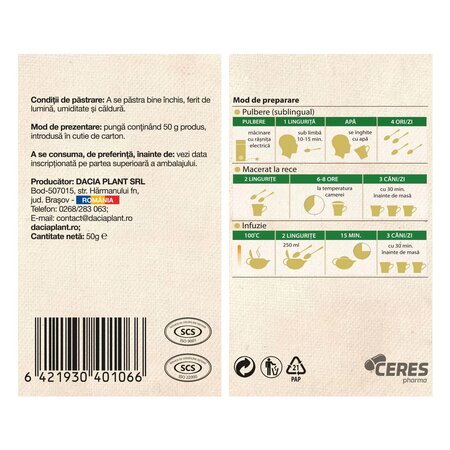Ceai coada soricelului, 50 g, Dacia Plant 787774