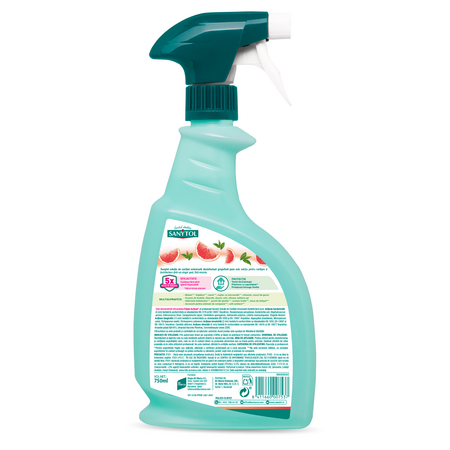 Solutie de curatat universala dezinfectanta, Grapefruit Pure, 750 ml, Sanytol 787782