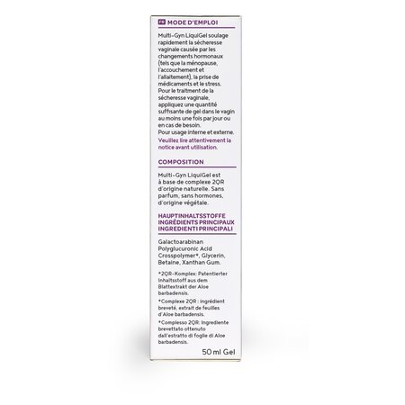 Gel pentru prevenirea si tratarea uscaciunii vaginale Liquigel Multi-Gyn, 50 ml, Bioclin 787881