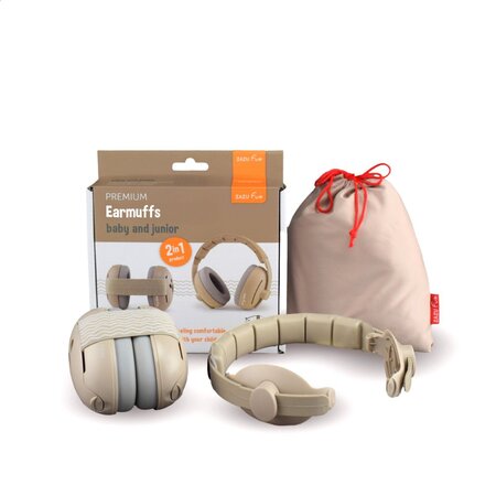 Casti Antifonice pentru Copii, Bej, Earmuffs, 0-48 luni, 1 bucata, Zazu Kids 787978