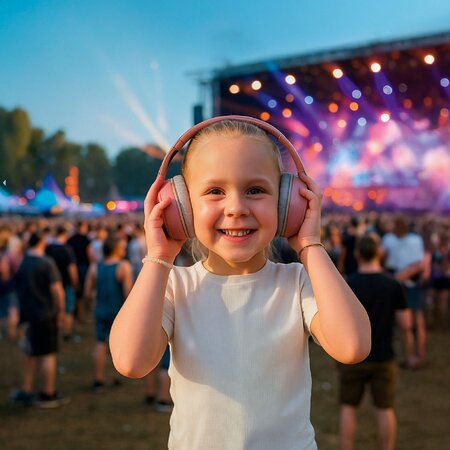 Casti Antifonice pentru Copii, Bej, Earmuffs, 0-48 luni, 1 bucata, Zazu Kids 787984
