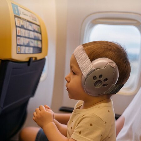 Casti Antifonice pentru Copii, Roz, Earmuffs, 0-48 luni, 1 bucata, Zazu Kids 787993