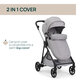 Carucior 3 in 1 Seety cu scaun auto Kory Plus I-Size 87146, Cloud, 0 luni+, Chicco 788027