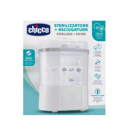 Sterilizator electric digital cu functie de uscare, 0 luni+, Chicco 788244