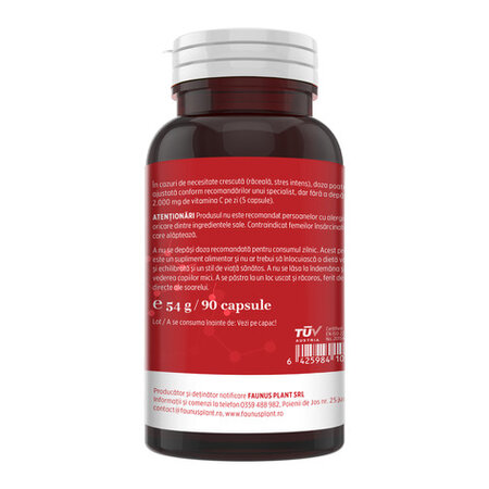 Vitamina C Lipozomala, 90 capsule, Faunus 788125