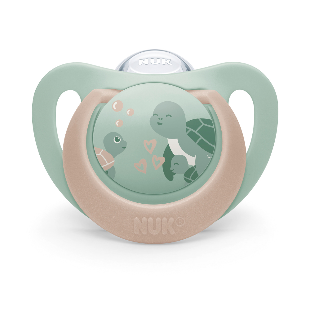 Suzeta din silicon First Choice, Broasca Testoasa, 18-36 luni, 1 bucata, Nuk