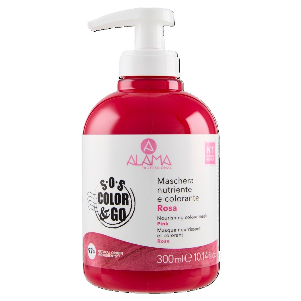 Masca nuantatoare pentru par, Roz, 300 ml, Alama