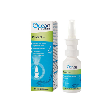 Spray cu apa de mare hipertonica Protect +, 30 ml, Ocean Bio Actif 788284