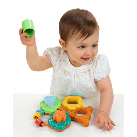 Jucarie de sortare si stivuire, Baobab shape sorter, 6-36 luni, Chicco 788299