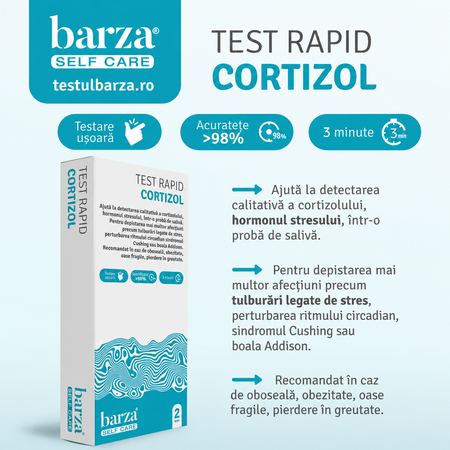 Test Rapid Cortizol, 2 bucati, Barza 788421