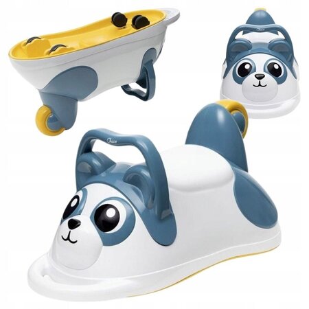 Jucarie Montessori 3 in 1 tip Ride-on, Panda, 1-3 ani, Chicco 788460