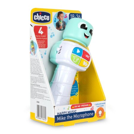 Jucarie muzicala, interactiva si cu multiple activitati, Microfonul Mike, 18-36 luni, Chicco 788486