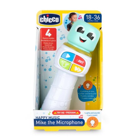 Jucarie muzicala, interactiva si cu multiple activitati, Microfonul Mike, 18-36 luni, Chicco 788488