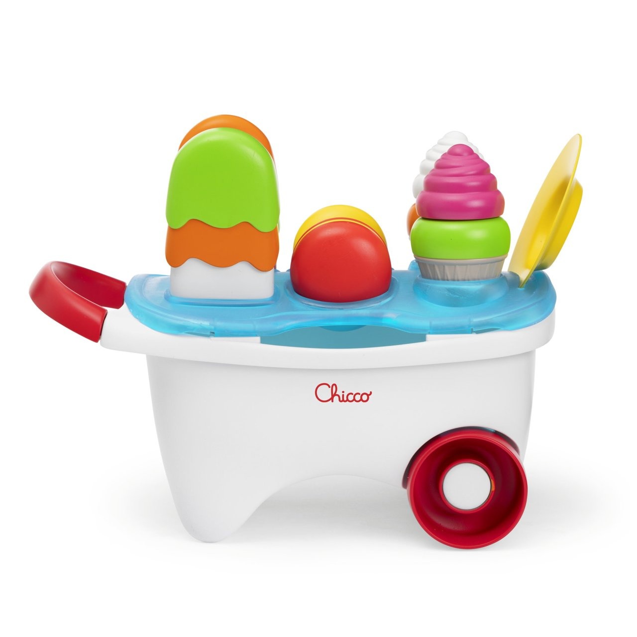 Jucarie de stivuire si creatie, Standul de inghetata, 1-3 ani, Chicco