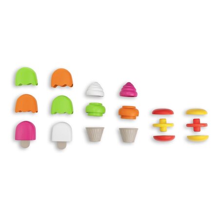 Jucarie de stivuire si creatie, Standul de inghetata, 1-3 ani, Chicco 788500