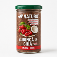 Budinca de chia cu zmeura, 230 g, Naturo