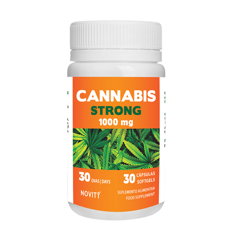 Cannabis Strong, 1000 mg, 30 capsule moi, Dietmed