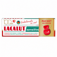 Pachet Pasta de dinti Sensitive 75 ml + Ata dentara 50 M, Lacalut