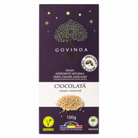 Ciocolata Artizanala cu susan rumenit, 100 g, Govinda