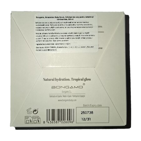 Exfoliant de corp pentru netezire si luminozitate Amazonian, 200 ml, Bongamo 788816