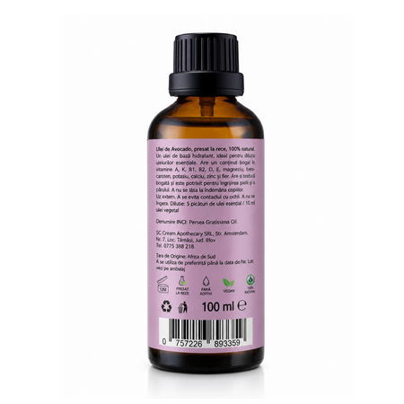 Ulei de avocado, 100 ml, Oleya 788981