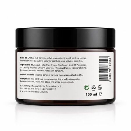 Baza de crema, 100 ml, Oleya 789099