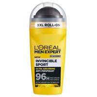Roll-on antiperspirant fara alcool Men Expert, Invincible Sport, 50 ml, Loreal Paris