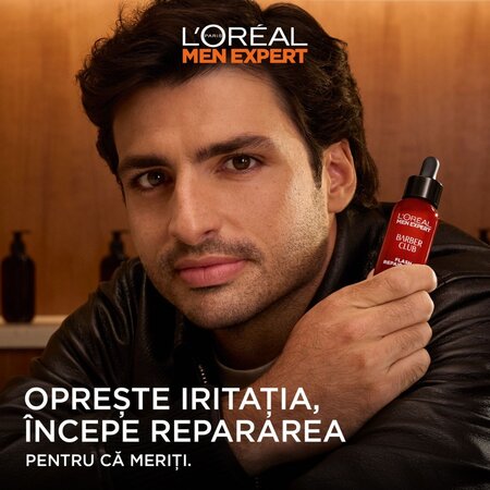 Serum pentru barba si dupa ras Men Expert, Barber Club, 30 ml, Loreal Paris 789179