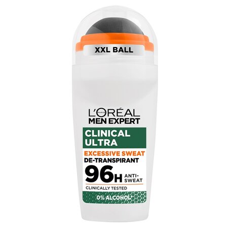Roll-on antiperspirant fara alcool Men Expert, Derma Control, 50 ml, Loreal Paris