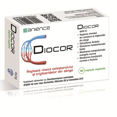 Diocor, 30 capsule vegetale, Sanience