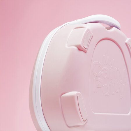 Olita portabila cu capac pentru copii, Blush Pink, My Carry Potty 789261