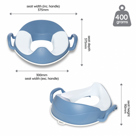 Reductor toaleta pentru copii My Little Trainer Sea, Blue Pastel, My Carry Potty 789289