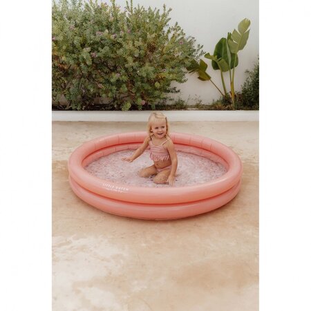 Piscina gonflabila pentru copii Ocean Dreams, 150 cm, Roz, + 2 ani, 1 bucata, Little Dutch 791957