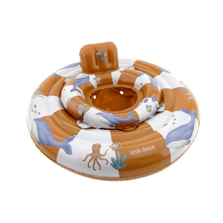 Colac pentru bebelusi, Roz, Ocean World, + 6 luni, Little Dutch