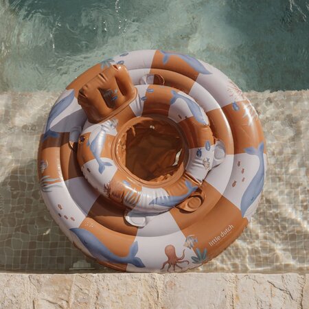 Colac pentru bebelusi, Roz, Ocean World, + 6 luni, Little Dutch 790160