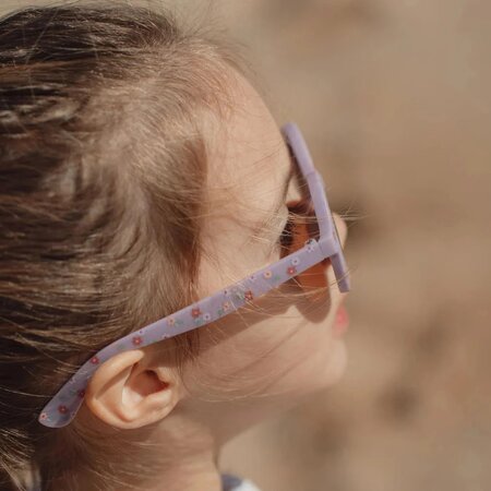 Ochelari de soare pentru copii, Purple Stripes, 2 ani+, 1 bucata, Little Dutch 791901