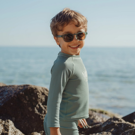 Ochelari de soare pentru copii, Ocean Green, 2 ani+, 1 bucata, Little Dutch 791881