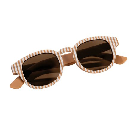 Ochelari de soare pentru copii, Ocean Brown Stripes, 2 ani+, 1 bucata, Little Dutch