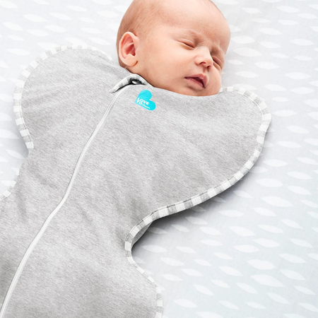 Sac de dormit pentru infasat nou-nascut Swaddle Up, Gri, Love to Dream 789919