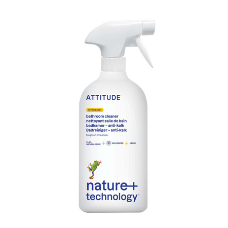 Solutie pentru indepartarea depunerilor de calcar din baie cu coaja de citrice, 800 ml, Attitude